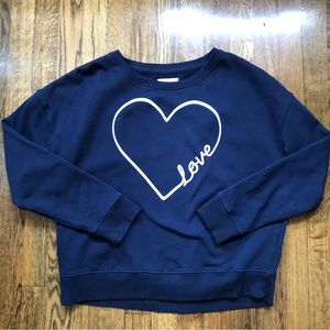 Pact Organic Cotton Pullover Sweatshirt Navy Blue